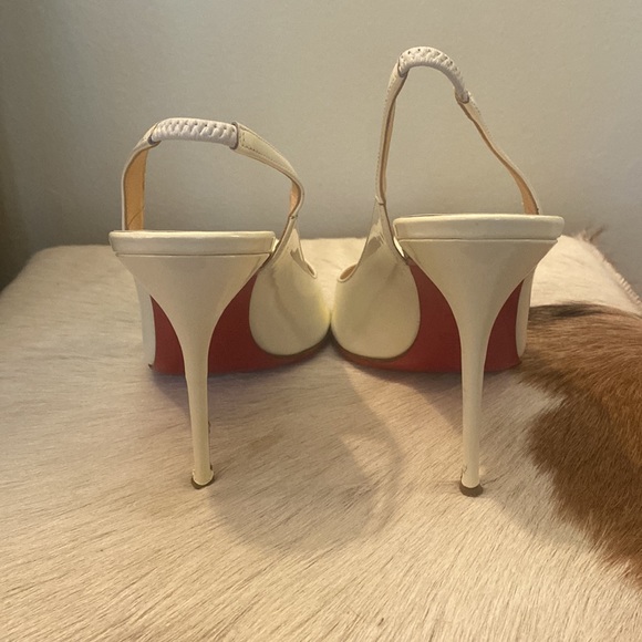 Lonan Patent Rhinestone Slingback Heel